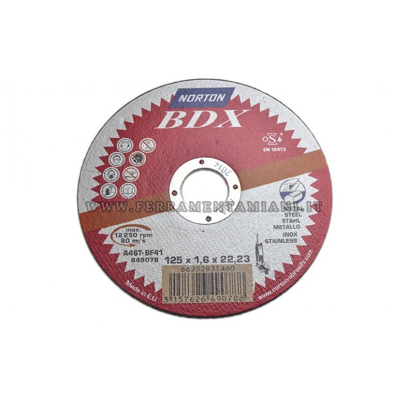 Disco Jolly Taglio GRINDING 115 X 1,6 X 22,23 mm MULTI-MATERIALE