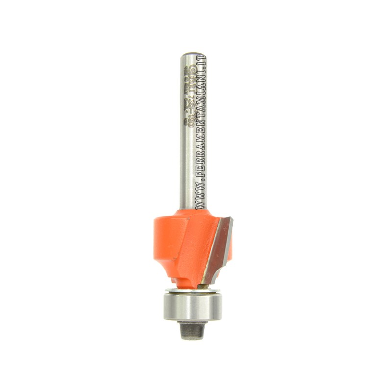 Fraise CMT 661.063.11 - Fraise à Rayon Concave HM - Queue 8 Mm, Rayon 6.35 Mm, 2 Dents - Qualité Pro Pour Bois