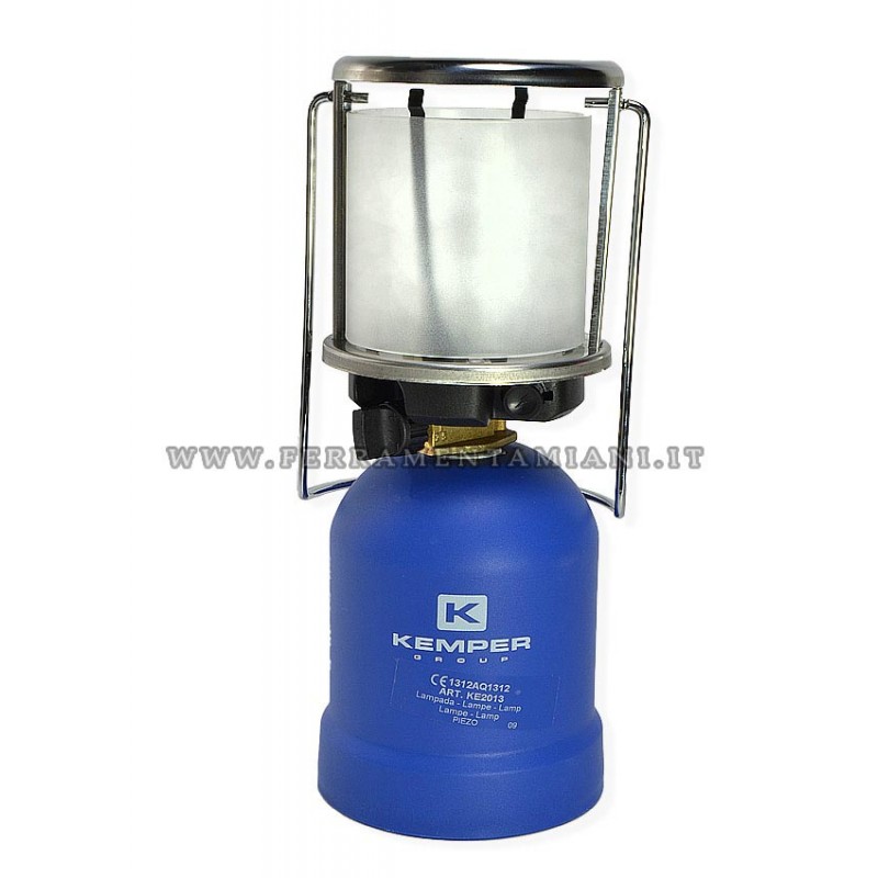 Lampada A Gas Da Campeggio 100g Con Fiamma Stabile - Serbatoio In Rame E Alluminio - Lunga Durata Per Esterni E Emergenze