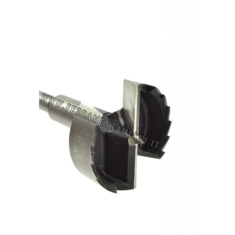Punta Forstner CMT 45 Mm - Per Fori A Fondo Piatto In Legno, Attacco Cilindrico 10 Mm