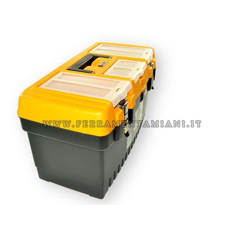 Cassetta Porta Attrezzi In Metallo DURHAND - 50x26x18.5cm, Blu, Portata 20kg - Foto 10