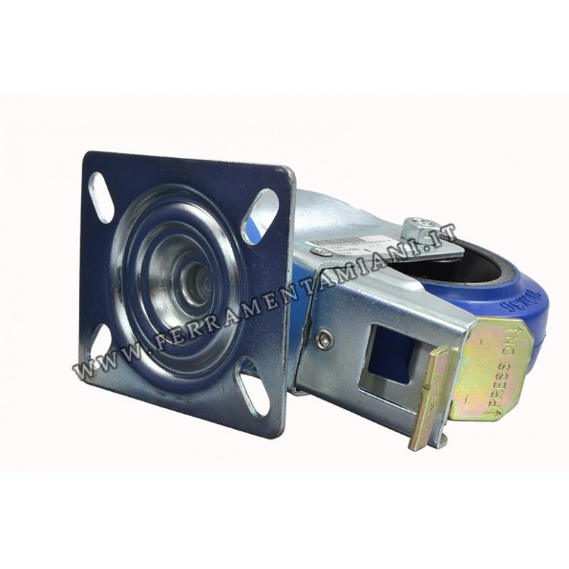 Ruote Per Carrello 200mm AsiaShopping - 8 Ruote In Poliuretano 100 Mm Industriali Con Piastra Girevole Per Carrelli Carrelli Portata 500 - Foto 12