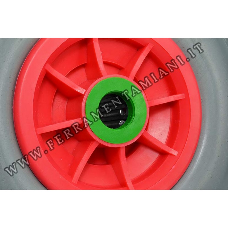 Ruota Jockey Di Ricambio AB Tools 200 Mm (8") – Gomma Piena, Acciaio, TR020