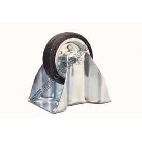 RUOTA PIENA 80 MM PIASTRA FISSA CON RULLI RUINCAR A04220080025