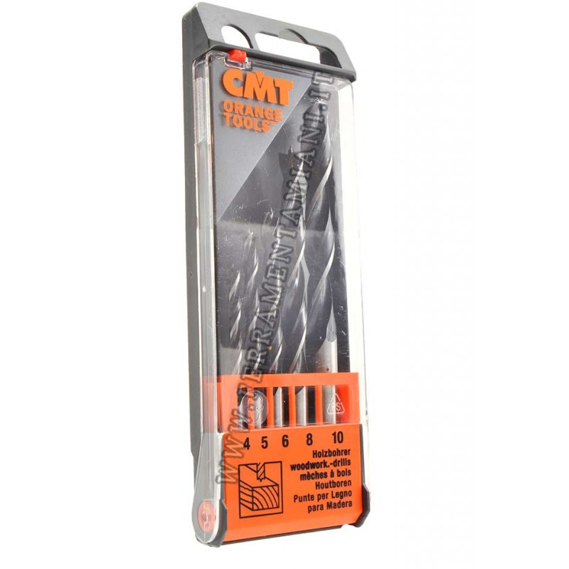 Set Di Punte Elicoidali In HSS-E Con Punta A Gradini N. Art. 114008 In Cassetta Non Rivestito Modello 1 10