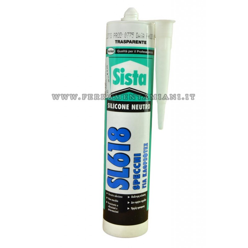 Sista Cucina Silicone Trasparente 280g, Sigillante Per Giunti Professionale, Resistente A Detergenti E Temperature Da -50°C A +150°C - 4