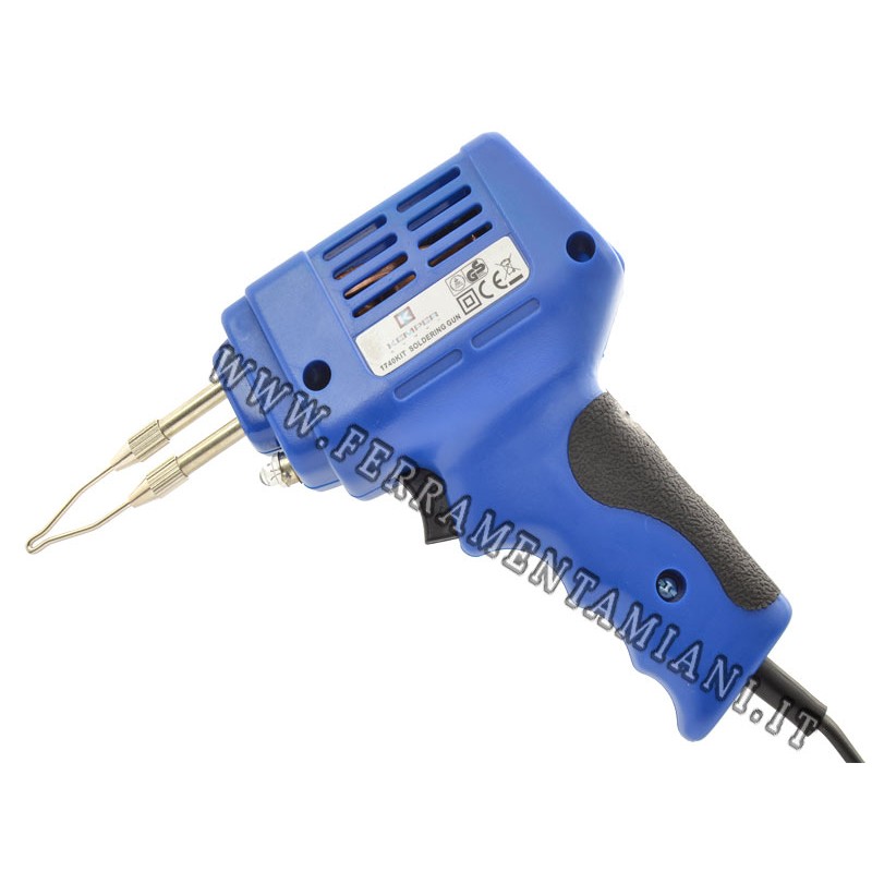 175w Electric Soldering Gun Iron Kit 3 Tips Case Solder Flux 240v VOCHE 7426845209690 - Foto 12