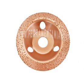 DISCO ABRASIVO FONDO PIATTO DA 115 MM GR. 24 GR  AL CARBURO TUNGSTENO CARBIDE