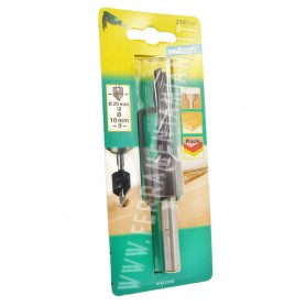 PUNTA DA TRAPANO + SVASATORE DA 10 MM PER LEGNO-PLASTICA WOLFCRAFT ART. 2745000