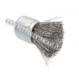 SPAZZOLA METALLICA  A PENNELLO PER TRAPANO Ø 25 MM WOLFCRAFT ART. 2126000