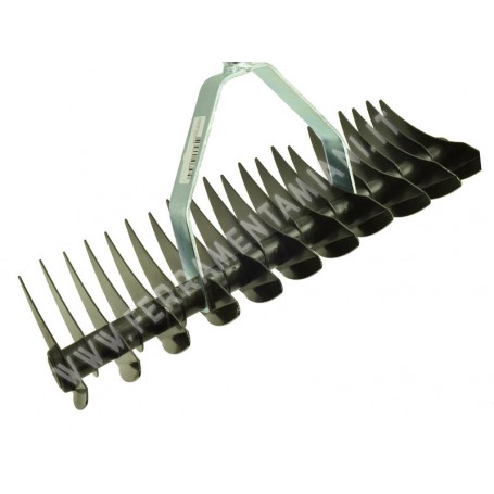 VEVOR Rastrello da Traino per Paesaggistica, Arieggiatore da Traino 1829 mm 32 Denti in Acciaio, Rastrello per Prato Si Attacca alla Categoria 1, Attacco a 3 Punti per Trattore, Foglie Paglia Erba