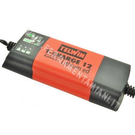 CARICABATTERIE E MANTENITORE “T-CHARGE 12V” LITHIUM EDITION  TELWIN ART. 807564