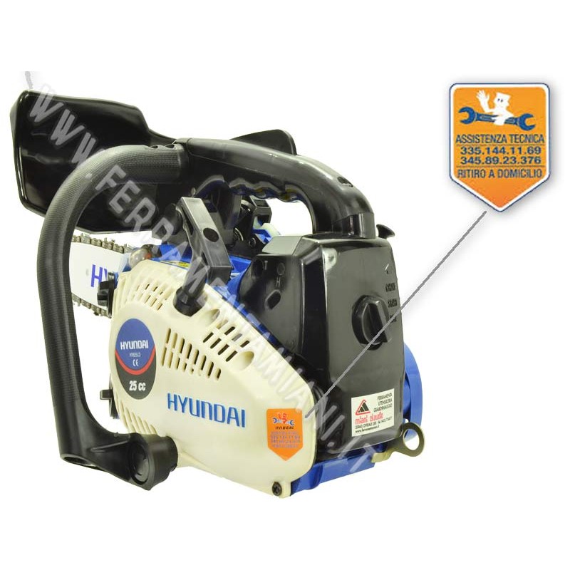 Hyundai Motosega da Potatura a Scoppio Motore 2 Tempi 25.4 cc 35520 cm Hyundai Motosega da Potatura a Scoppio Motore 2 Tempi 25.4 cc 35520 cm