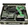 TRAPANO A BATTERIA HITACHI DV18DJL 2 BAT TERIE+VALIGIA METALLICA+SERIE INSERTI