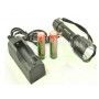 TORCIA RICARICABILE A LED 10 W SCATOLA I N ALLUMINIO MOD. REX