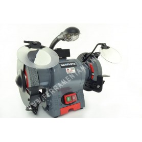 SMERIGLIATRICE DA BANCO 370 W MOLA 150x 12,7 MM GRAPHITE ART. 59G383