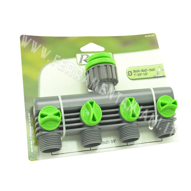Kärcher Irrigazione - Presa rubinetto in ottone da 3/4 con riduzione da 1/2