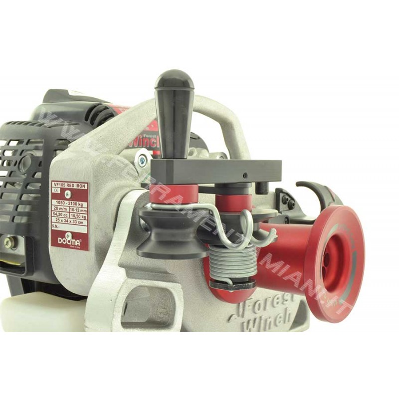 Verricello Forestale Docma Forest VF105 - Motore A Scoppio, Fune &Oslash;10mm X 100m, Made In Italy